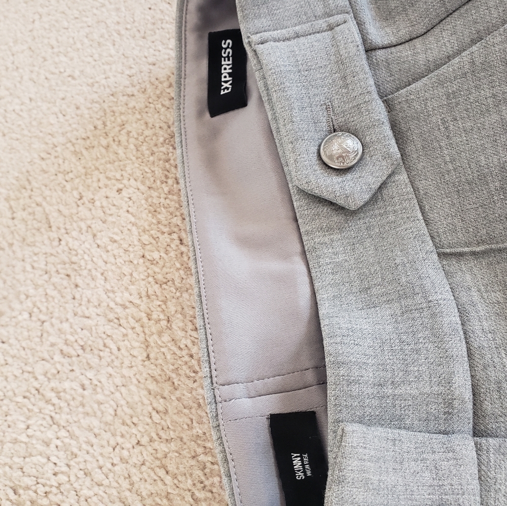 Express Light grey pant size 2 short